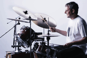 Peter Vonessen am Schlagzeug